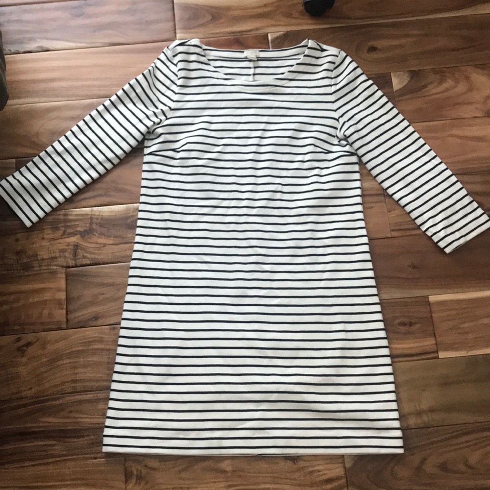 Jcrew Factory long sleeve striped dress